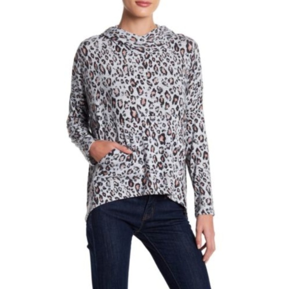sundry leopard sweatshirt